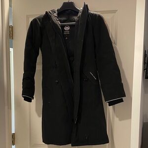 Canada Goose Girls Black Hooded Jacket